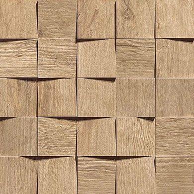 Мозаика Axi Golden Oak Mosaico 3D AMV0 35x35
