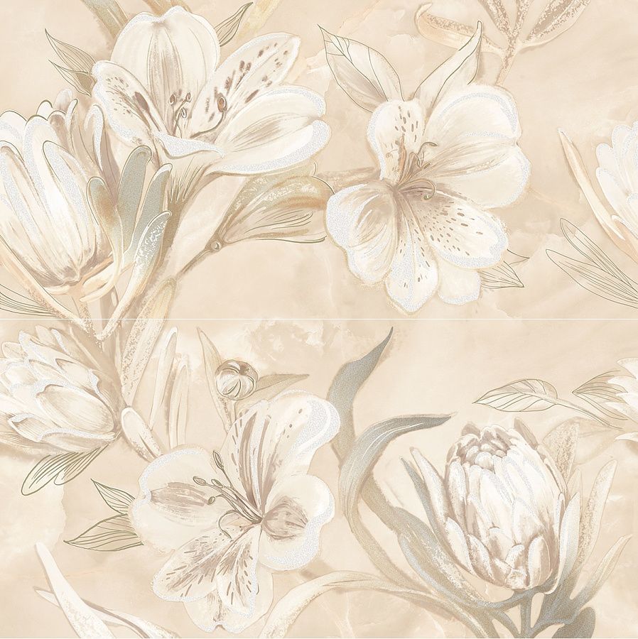 Панно Beige (из 2-х плиток) 63x63