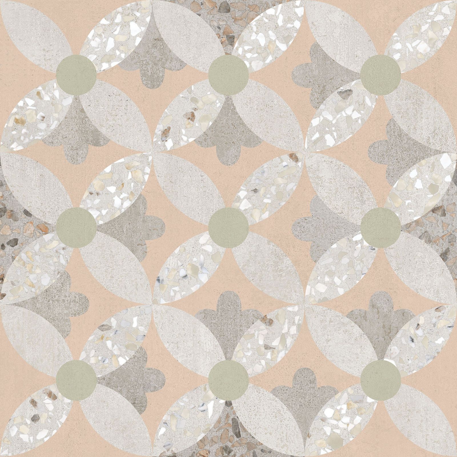 Beton-Terrazzo Декор Пэчворк Лаппато Ректификат K949796LPR Керамогранит 60x60