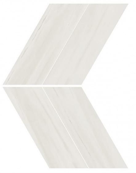 Мозаика Marvel Bianco Dolomite Chevron Lappato 22,5x22,9