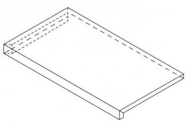 Ступень угловая правая Empire Calacatta Diamond Scal. Ang. Dx 33x80