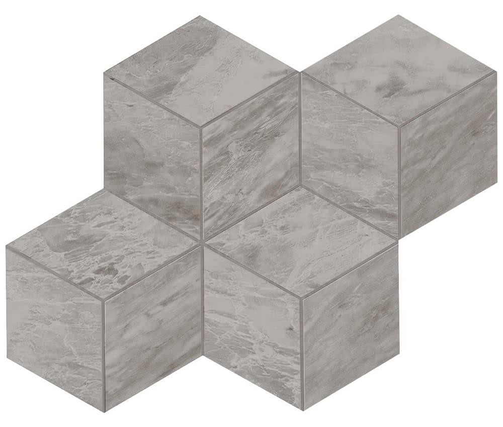 Мозаика Marvel Bardiglio Grey Mosaico Esagono Lappato 30x35