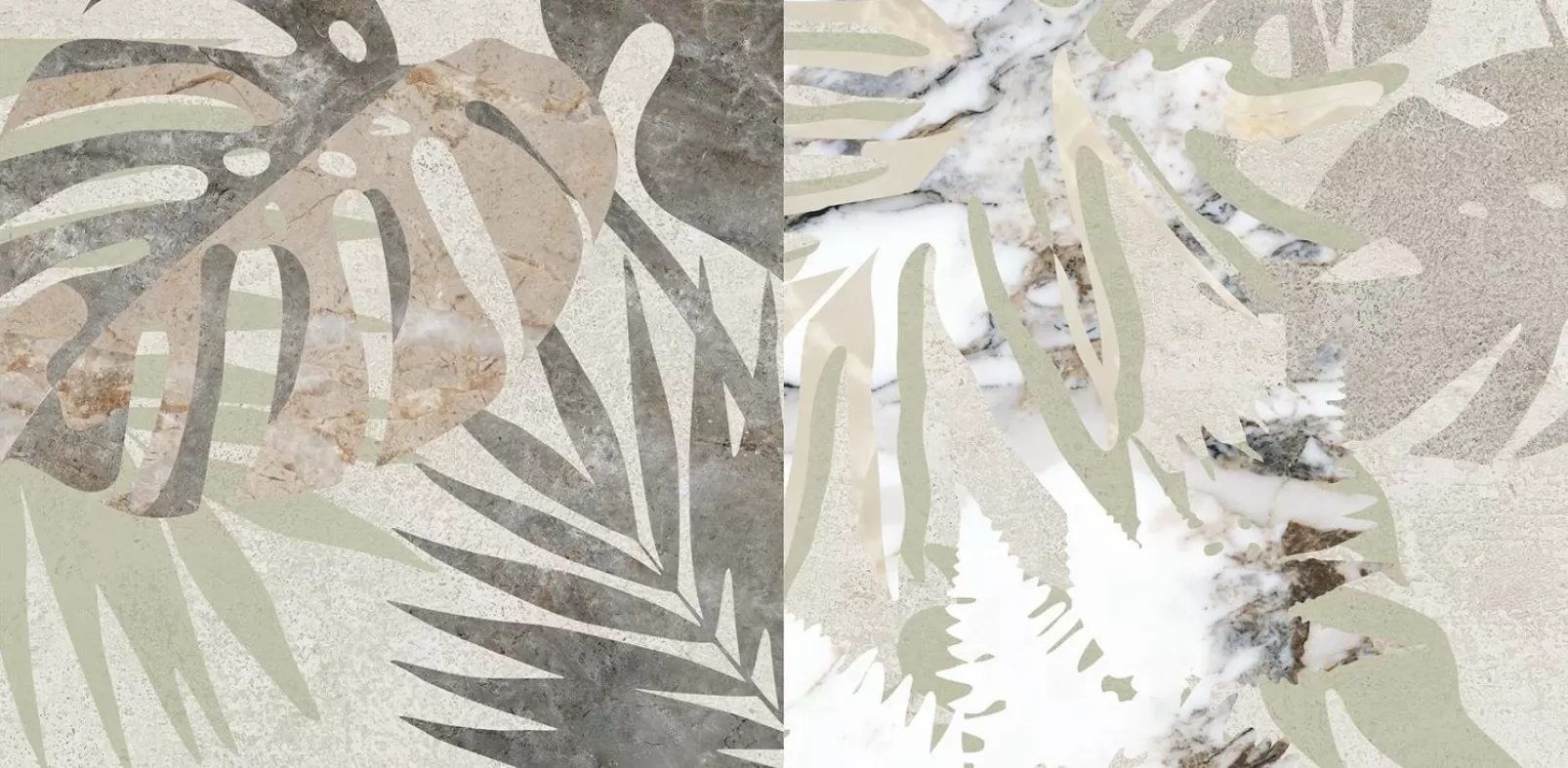 Marble-Beton Декор Цветочный Лаппато Ректификат K949798LPR Керамогранит 30x60
