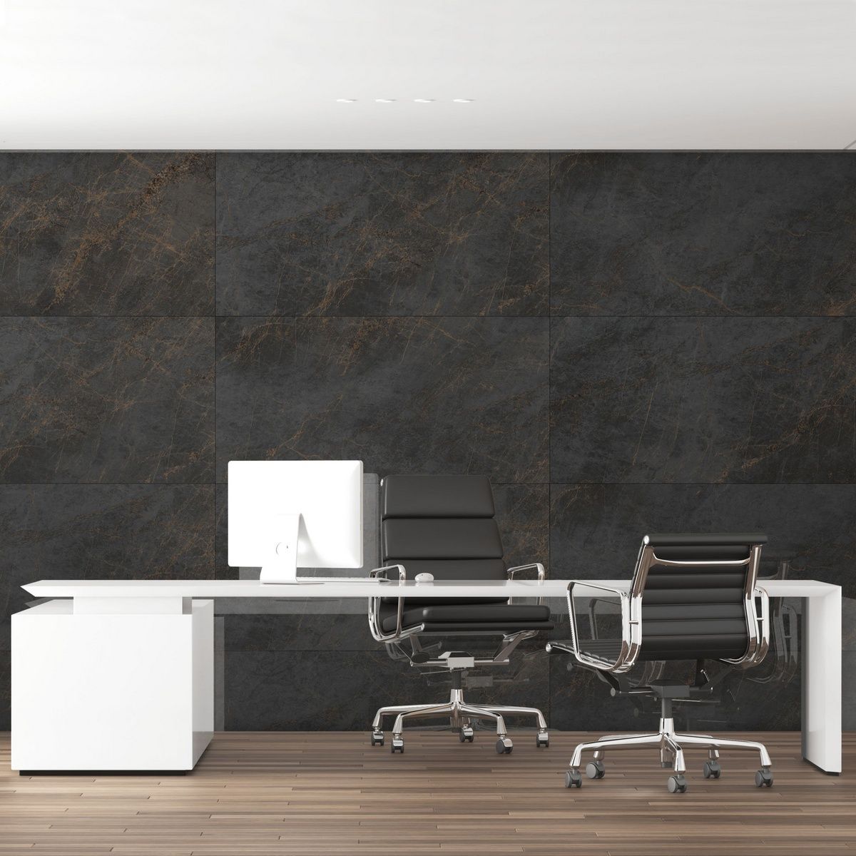 Marble Antique Nero Carving N20636 Лаппатированный Керамогранит 60x120