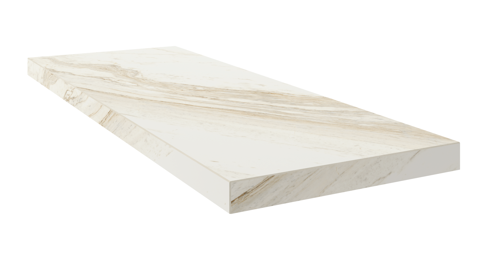 Ступень угловая правая Треви Уайт / Trevi White Scal.90 Ang.Dx 33x90