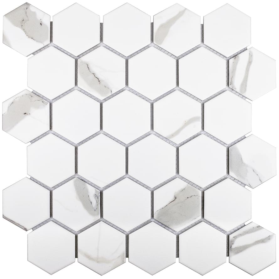 Мозаика Homework Hexagon small Carrara PMMT83017 27,8x26,5