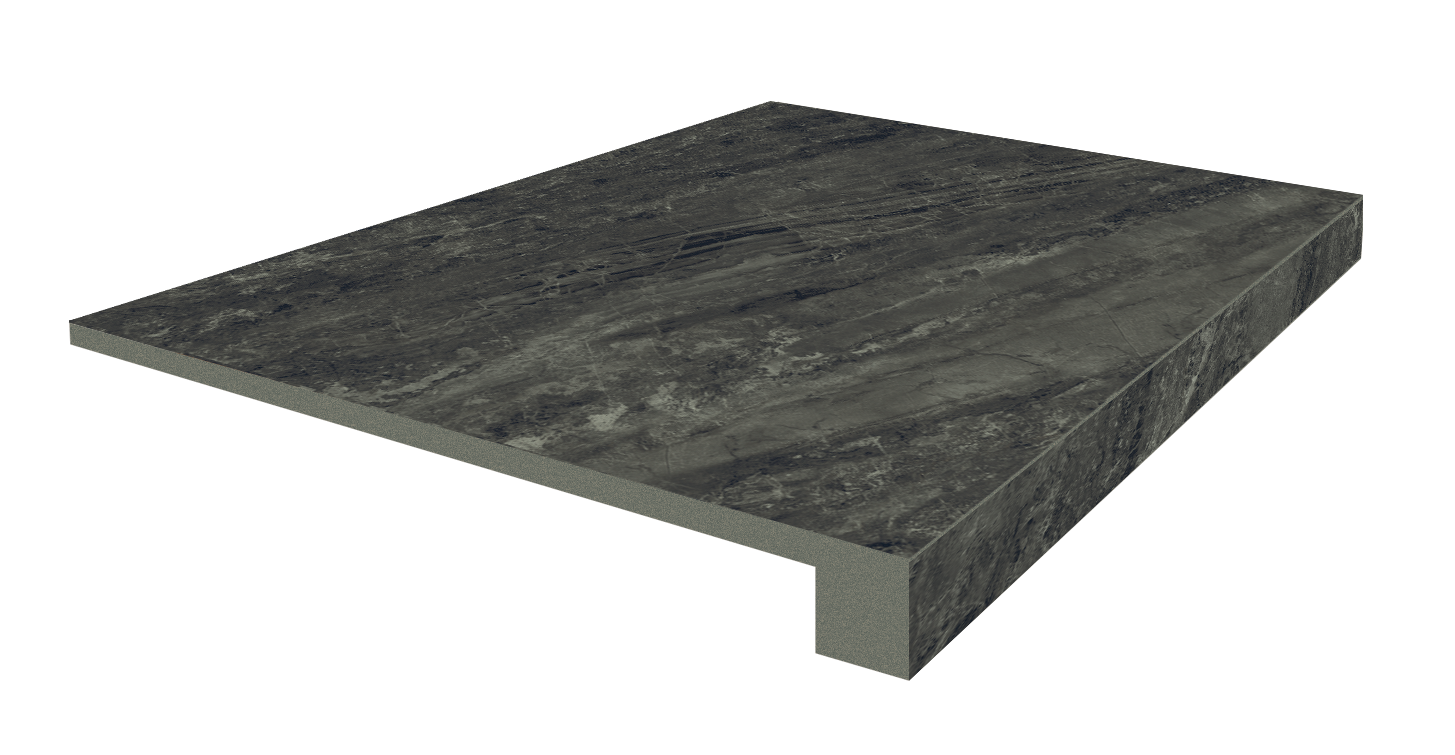 Ступень фронтальная Флоренция Чёрный / Firenze Nero Scal.90 Front 33x90