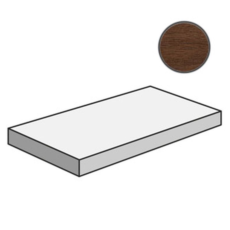Ступень угловая правая Oak Reserve Dark Brown Scalino Angolare Dx 33x120
