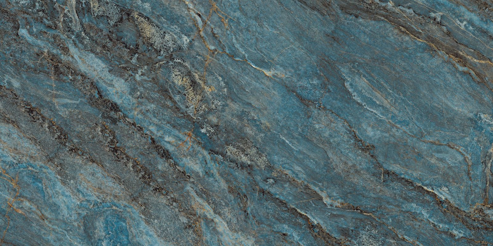 Beam Turquoise Бирюзовый Лаппатированный Керамогранит 60x120