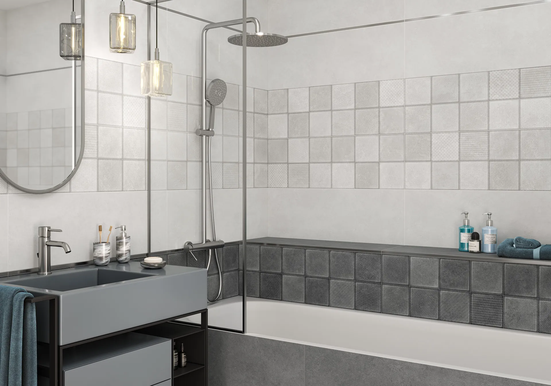 Bond Светло-Серый Бетон GFU6060BND07R Матовый Керамогранит 60x60