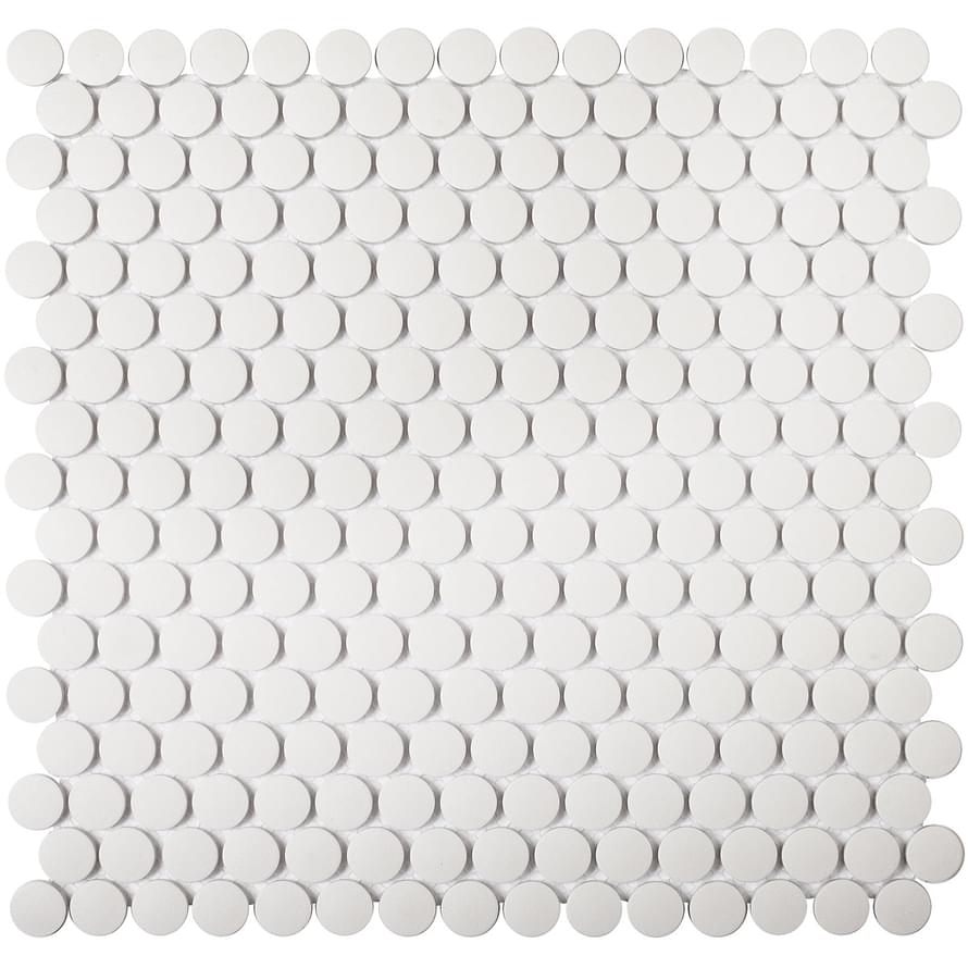 Мозаика Homework Penny Round White JNK81011 30,9x31,5