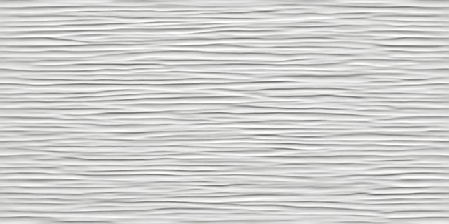 3D Wave White Glossy 8DWG 40x80