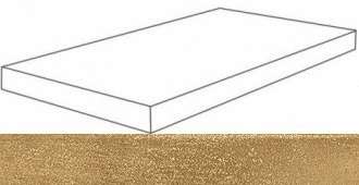 Ступень угловая правая Линтате Голден / Linate Golden Scal.90 Ang.Dx 33x90