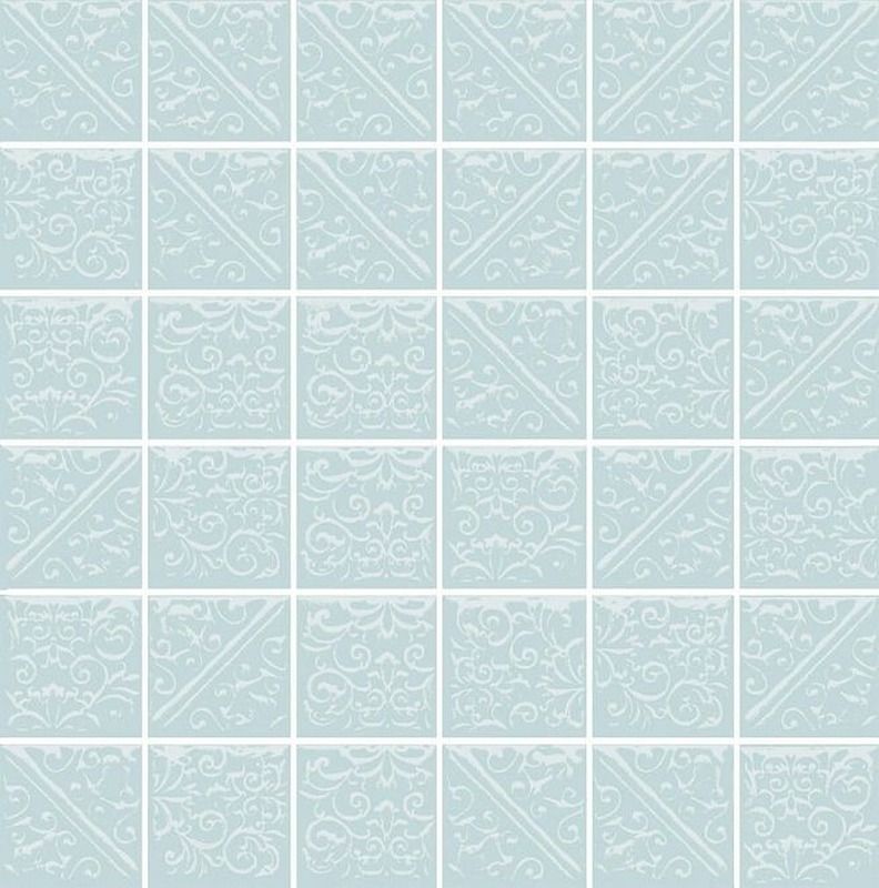 Мозаика Ла-Виллет Бирюзовый Светлый 21029 30,1x30,1