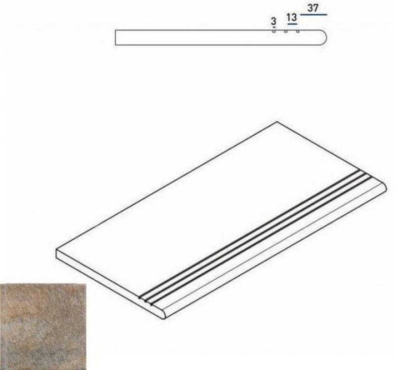 Ступень District Emerald Gradino Round Grip Закругл 620040000040 30x60