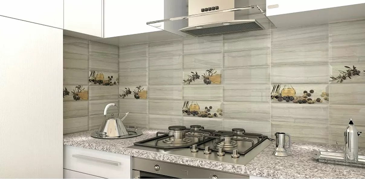 Antique gris brillo bisel 40158 Глянцевая 10x30