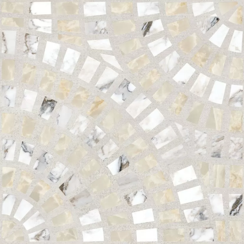 Marble-Beton Декор Круговой Светлый Лаппато Ректификат K949792LPR Керамогранит 60x60