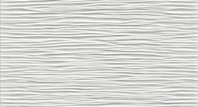3D Wave White Matt 9D5W 30,5x56