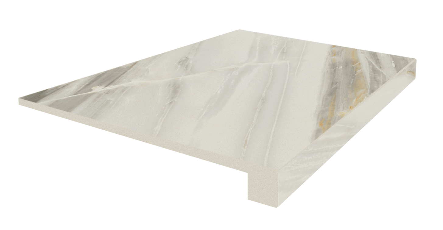 Ступень фронтальная Флоренция Белый / Firenze Bianco Scal.90 Front 33x90