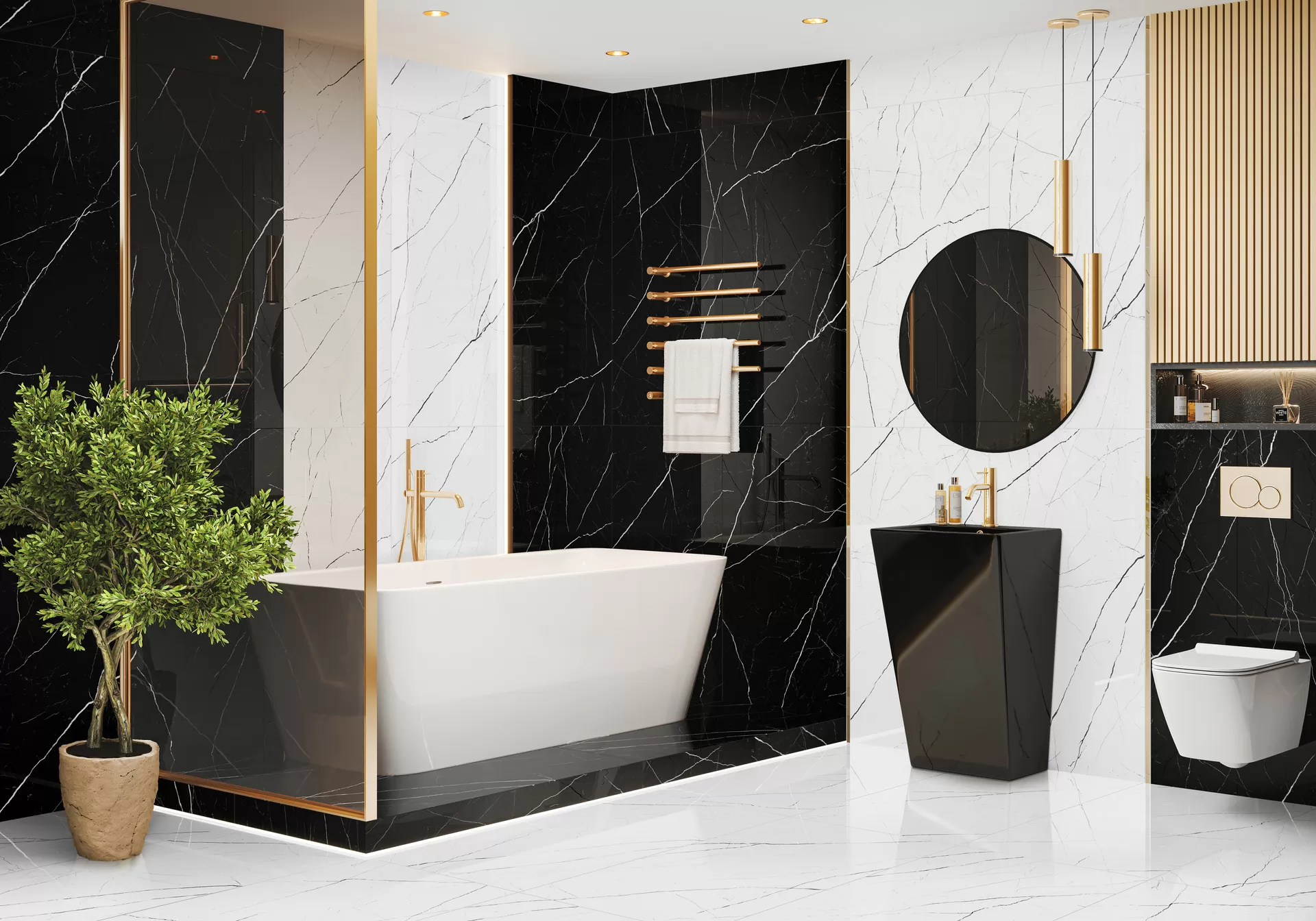 Twinstone Black 60120TWN99HG Суперполированный Керамогранит 60x120