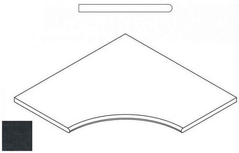 Бортик Materia Titanio Bor. Ang.Round 30 Угл Закругл 620090000409 60x60