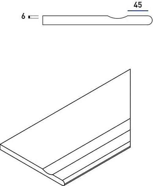 Бортик Everstone Desert Bor. Svasato Round Dx С выемкой Закругл Пр 620090000629 30x60