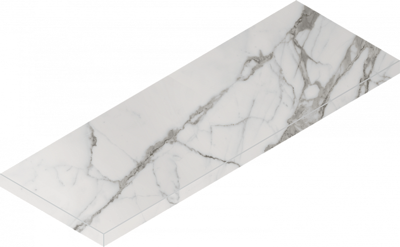 Ступень угловая левая Charme Evo Statuario Scal.80 Ang.Sx 620070001436 33x80