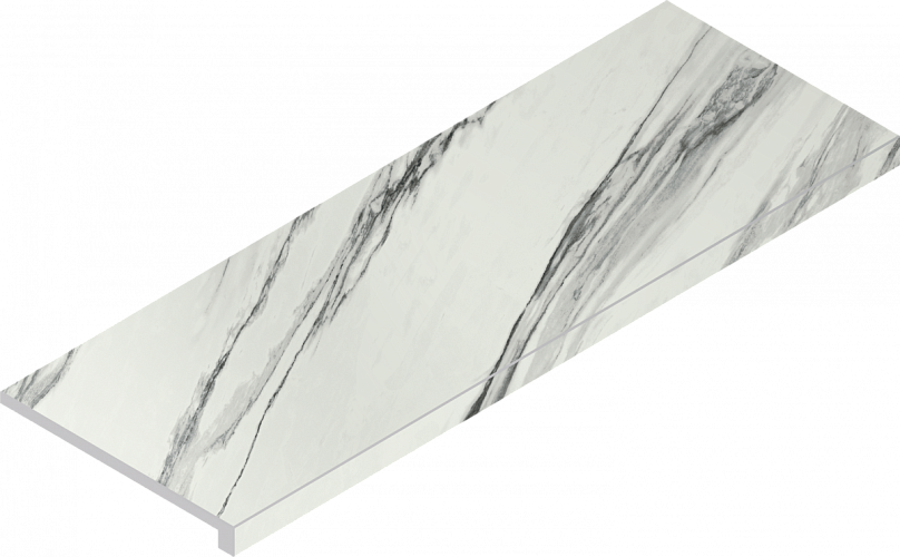 Ступень угловая правая Charme Deluxe Statuario Fantastico Scal.80 Ang.Dx Nat 620070001628 33x80