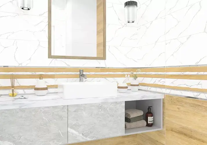 Elemento Bianco Carrara WT9ELT00 Глянцевая 25x50