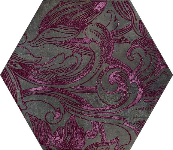 Декор Esagona Fuoridamasco Rosso S/6 24x27,7