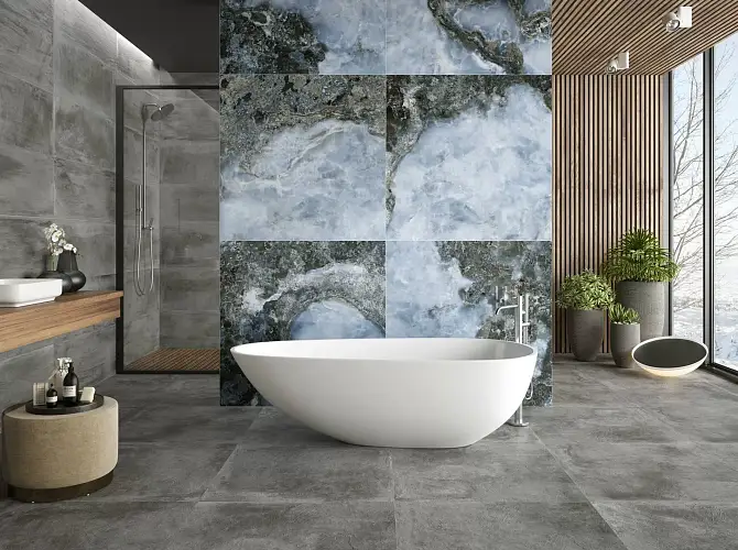 Мозаика Malla Hex Cr. Lux Danae Navi 22,5x32,5