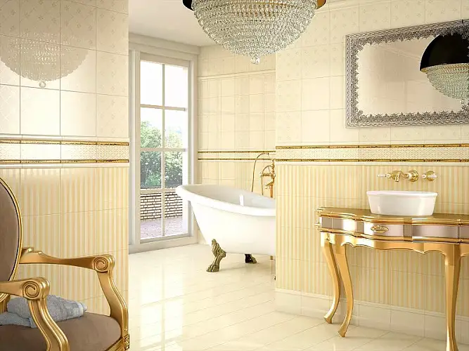 Бордюр Cenefa Delis Marfil Gold S001229 10x20