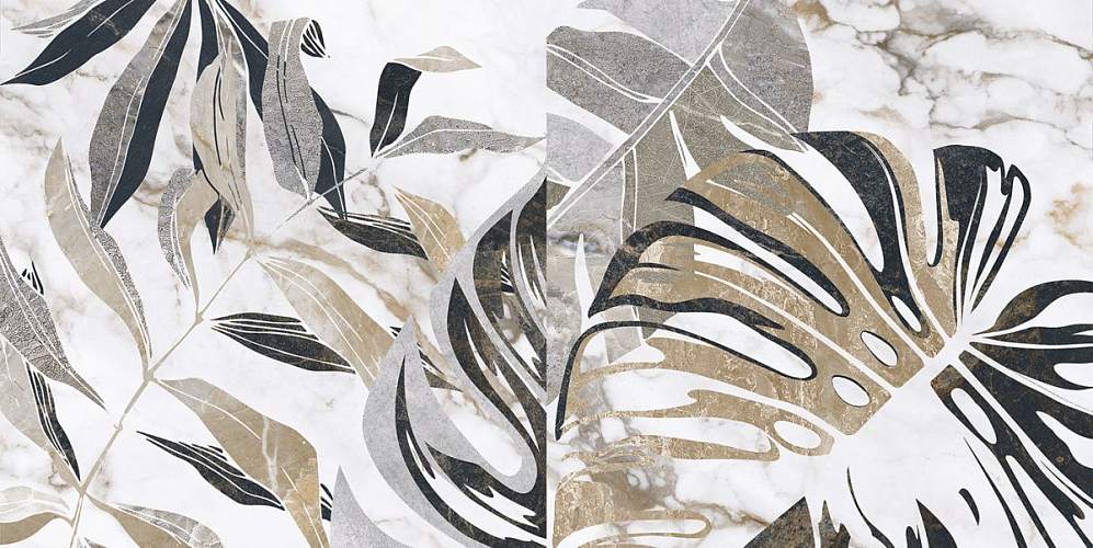 Kanzas Кремовая Ботаника 18-00-37-3636 30х60