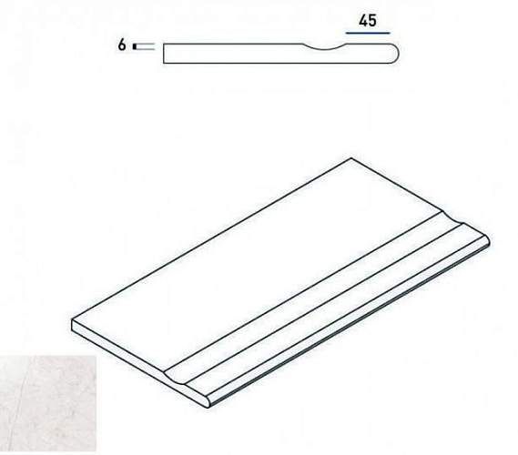 Бортик Contempora Pure Bor. Svasato Round С выемкой Закругл 620090000274 30x60