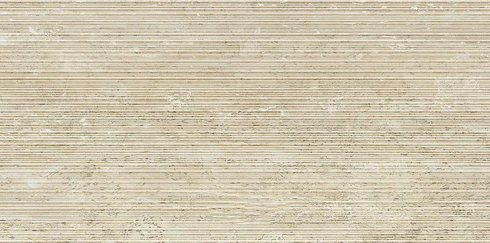 Trav.Beige Vein Cut Ribbed Sq. TR03BAR Керамогранит 60x120