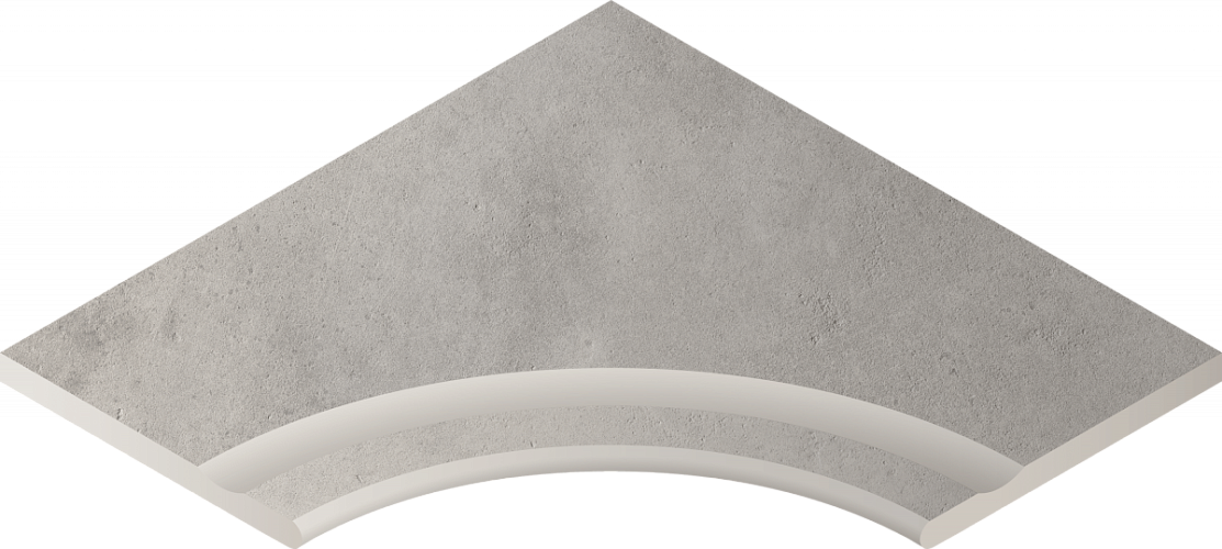 Бортик угловой Millennium X2 Silver Svasato Ang.Round30 Nat Закруг с выемкой 620090000733 60x60