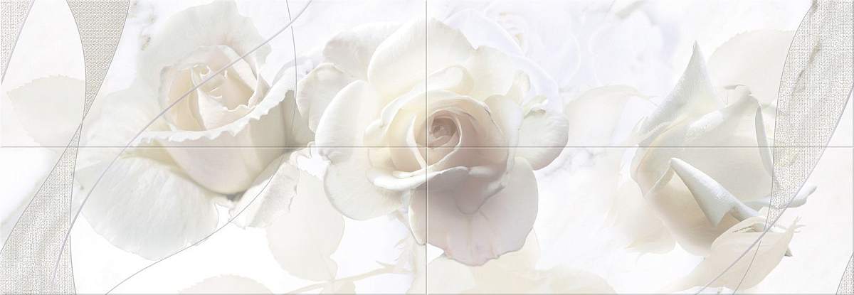 Панно Calacatta Rosa (компл. из 4шт) Ректификат 48,4x140