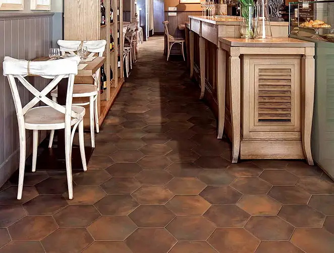 Firenze Heritage Deco Esagono Fiore fOF1 Керамогранит 21,6x25