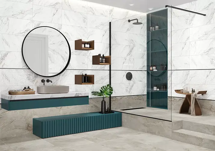 Декор Intensity Белый Light WT36ITS15 Глянцевая 30x60