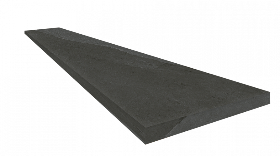 Ступень угловая правая Ардезия Блэк / Ardesia Black Scal.120 Ang.Dx 33x120