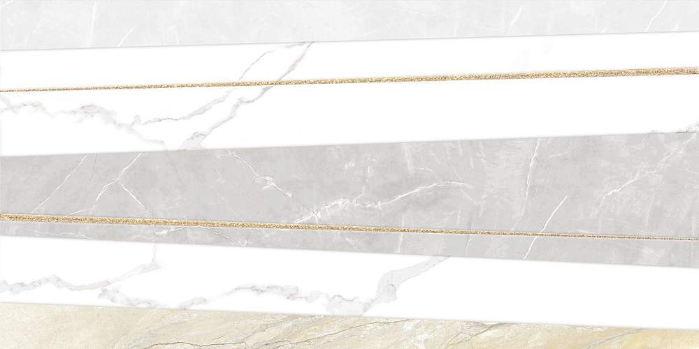 Декор Bayron Gold DW9BAO55 Глянцевая 25x50