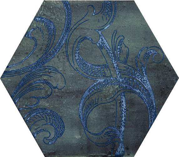 Декор Esagona Fuoridamasco Blu S/6 24x27,7