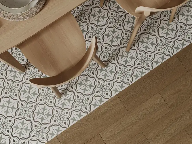 Teakwood Бежевый A17900 Рельефный Матовый Керамогранит 18,5x59,8