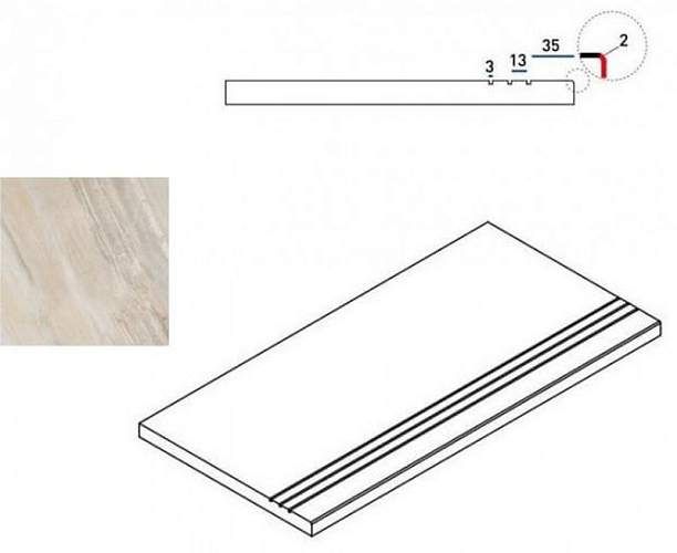 Бортик Magnetique White Bor. Grip 620090000207 30x60