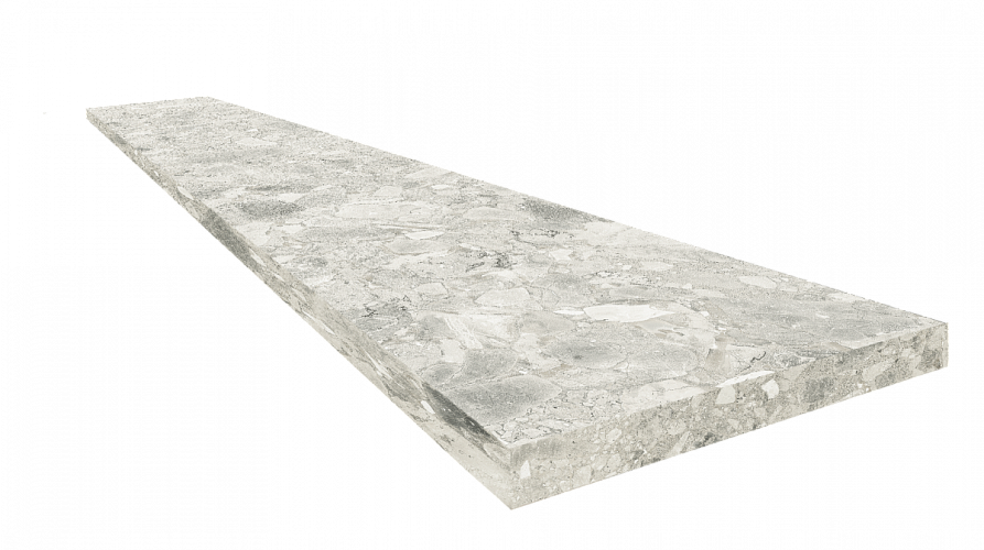 Ступень угловая левая Брера Уайт / Brera White Scal.120 Ang.Sx 33x120