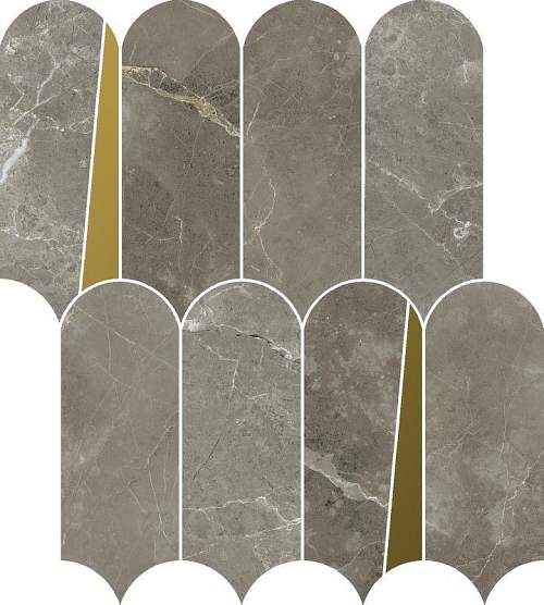 Декор-мозаика Stellaris Tuscania Grey Mosaico Elegant 620110000234 32,5x36,1