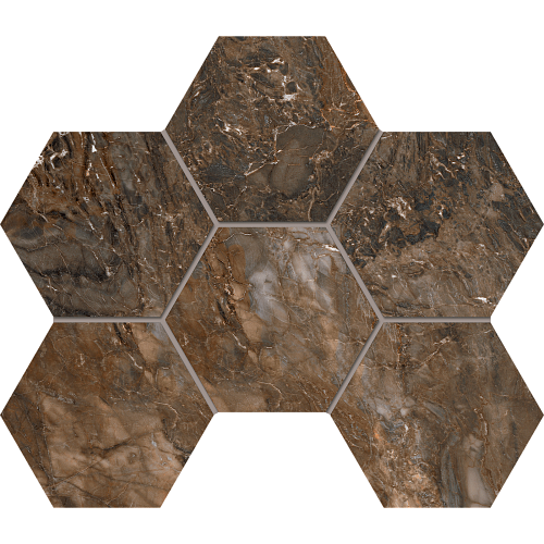 Мозаика Bernini BR04 Hexagon Полированная 25x28,5