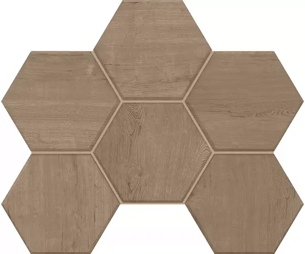 Мозаика Classic Wood CW03 Hexagon Неполированная 25x28,5