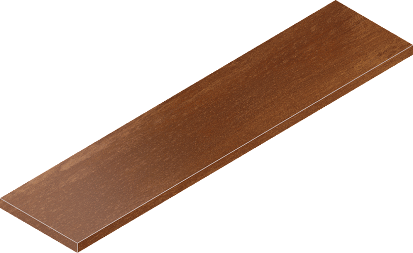 Ступень угловая левая Surface Corten 620070000689 33x120