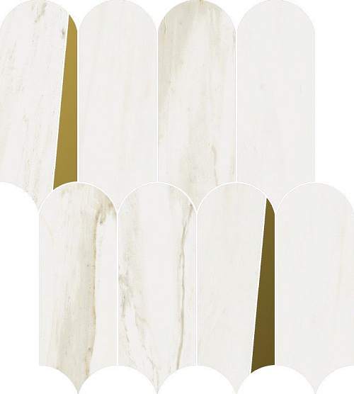 Декор-мозаика Stellaris Carrara Ivory Mosaico Elegant 620110000231 32,5x36,1